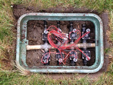 sprinkler system wiring junction box|extra large sprinkler valve box.